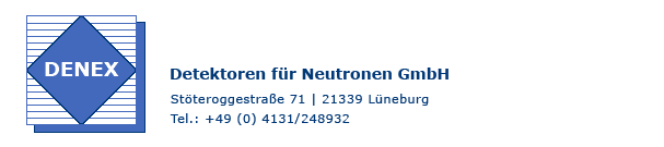 DENEX Detektoren für Neutronen und Röntgenstrahlung GmbH